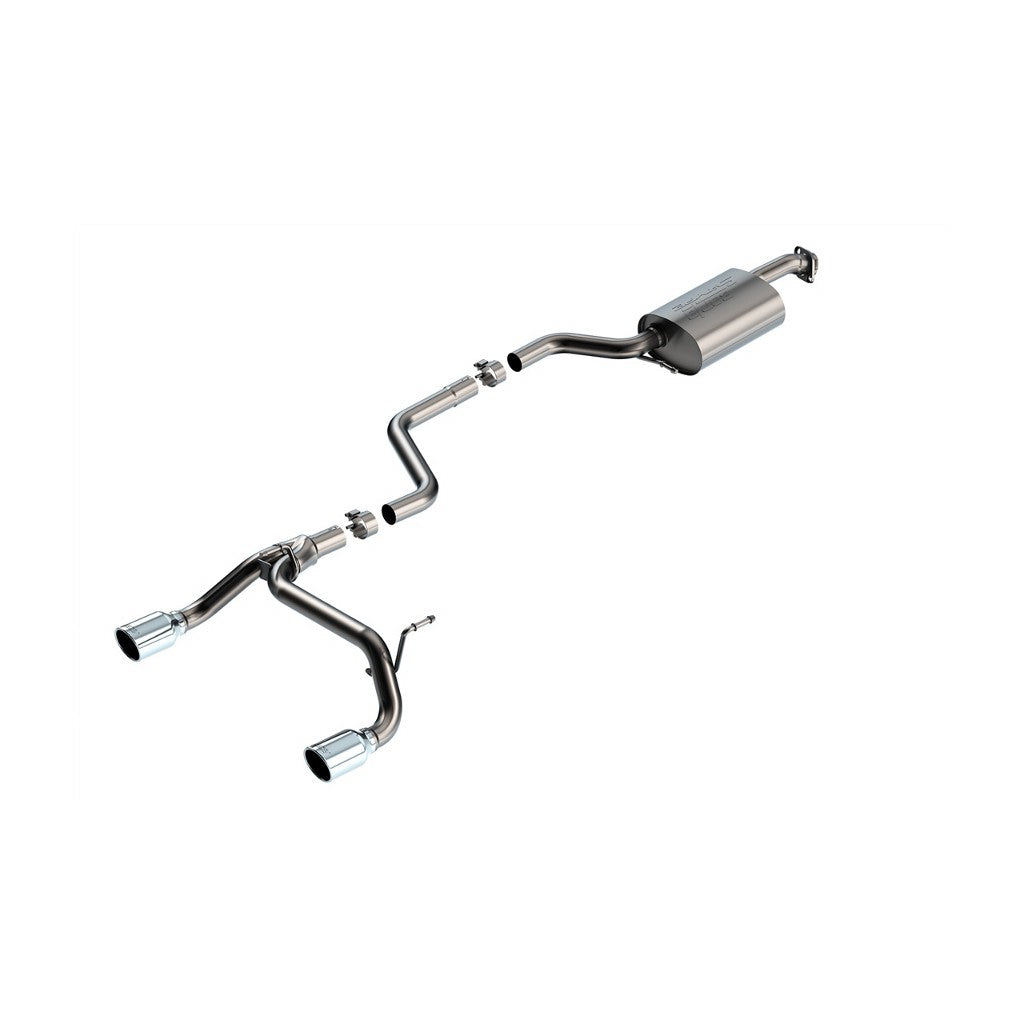 BORLA 140923 Exhaust System Cat-Back S-Type Bright Chrome On T-304 Stainless Steel Tips for SUZUKI Jimny 2018-2023 Photo-0 