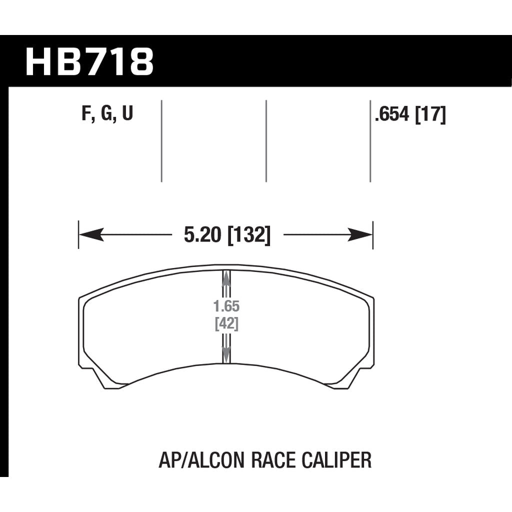 HAWK HB718D.654 Brake Pads ER-1 Endurance Racing Photo-2 