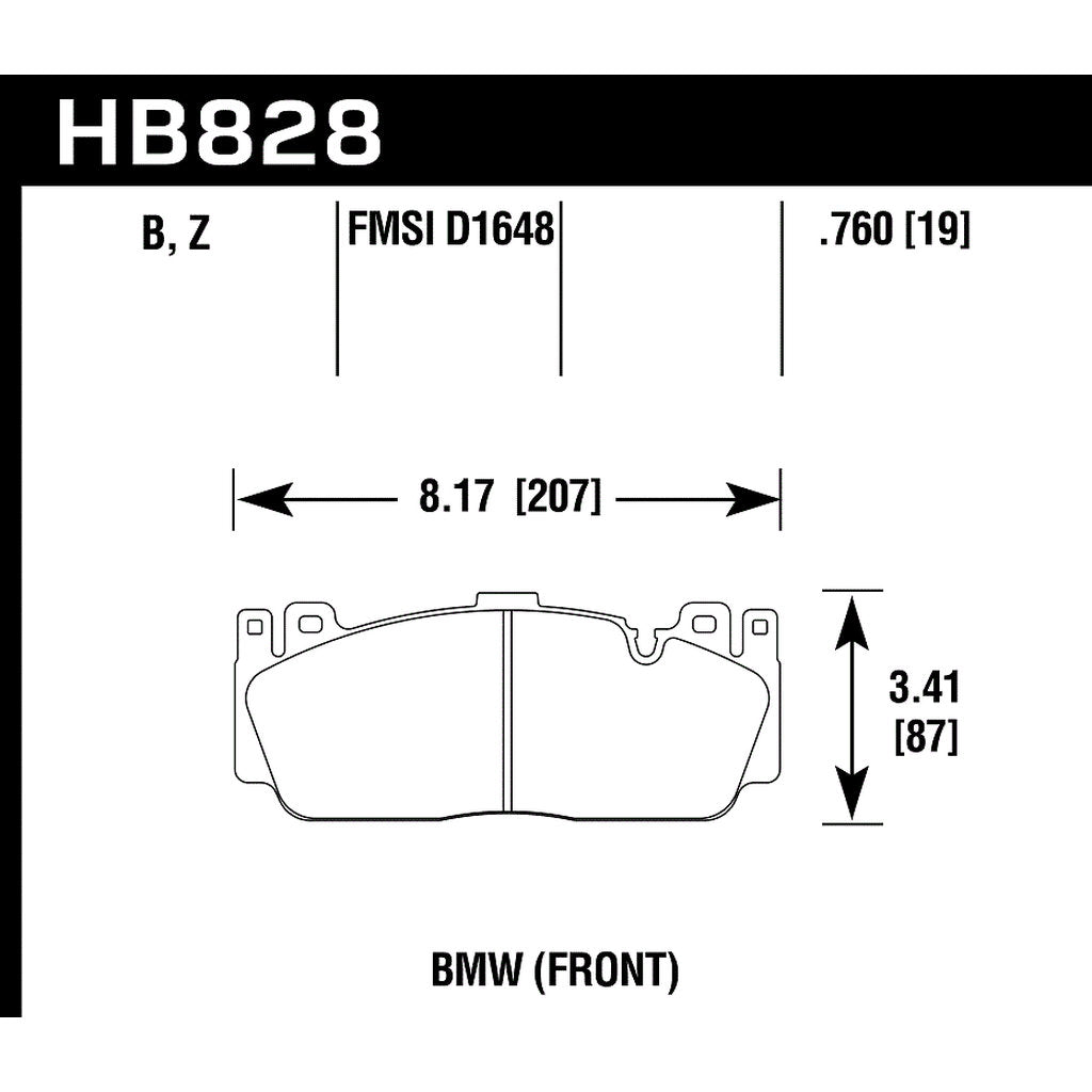 HAWK HB828U.760 Brake Pads DTC-70 Photo-2 