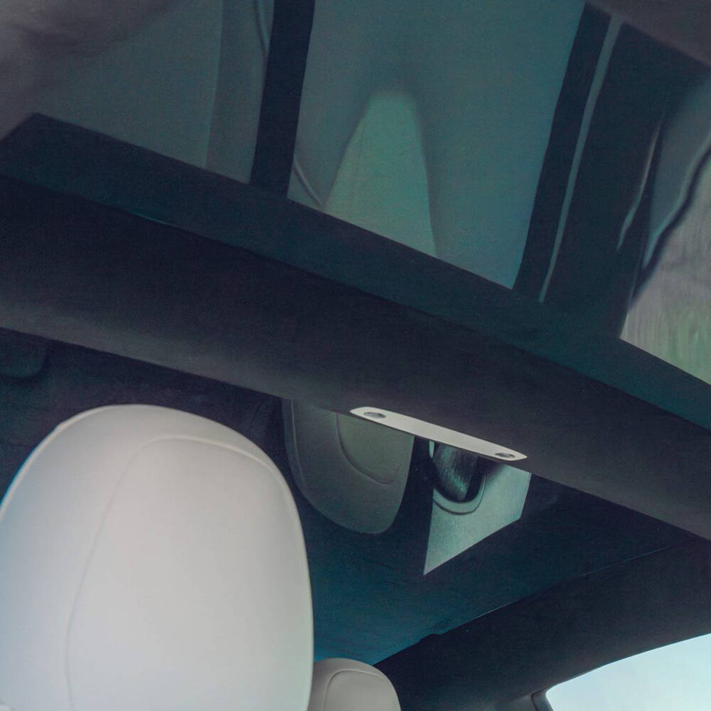 UNPLUGGED PERFORMANCE UP-M3-331-3.1 Alcantara Headliner Upgrade Kit, Charcoal Black for TESLA Model 3 2021 Photo-11 