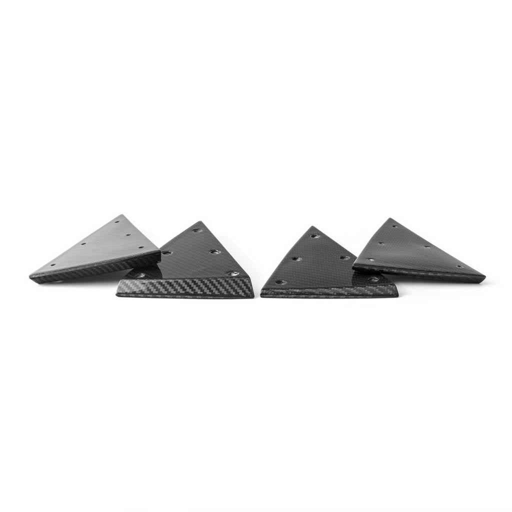 UNPLUGGED PERFORMANCE UP-MS2-365-7.1 Aero Pad Pair 8mm for Front Diffuser Autobahn, Gloss Carbon for TESLA Model S2 2021 Photo-6 