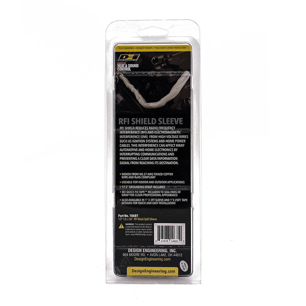 DEI 10681 RFI Shield Split Sleeve 1/2"x 3' Photo-2 