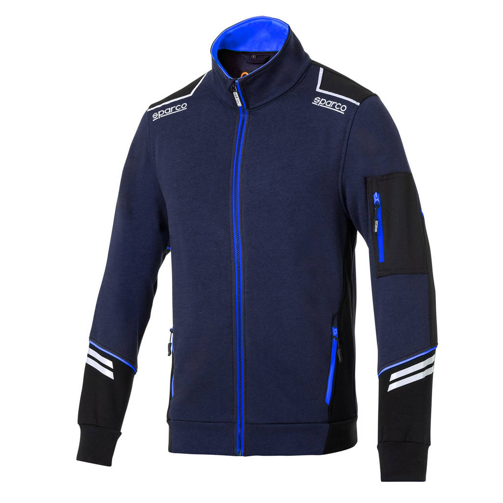 SPARCO 02429BMAZ0XS Mechanic's tech full zip TW navy blue/blue XS Photo-0 