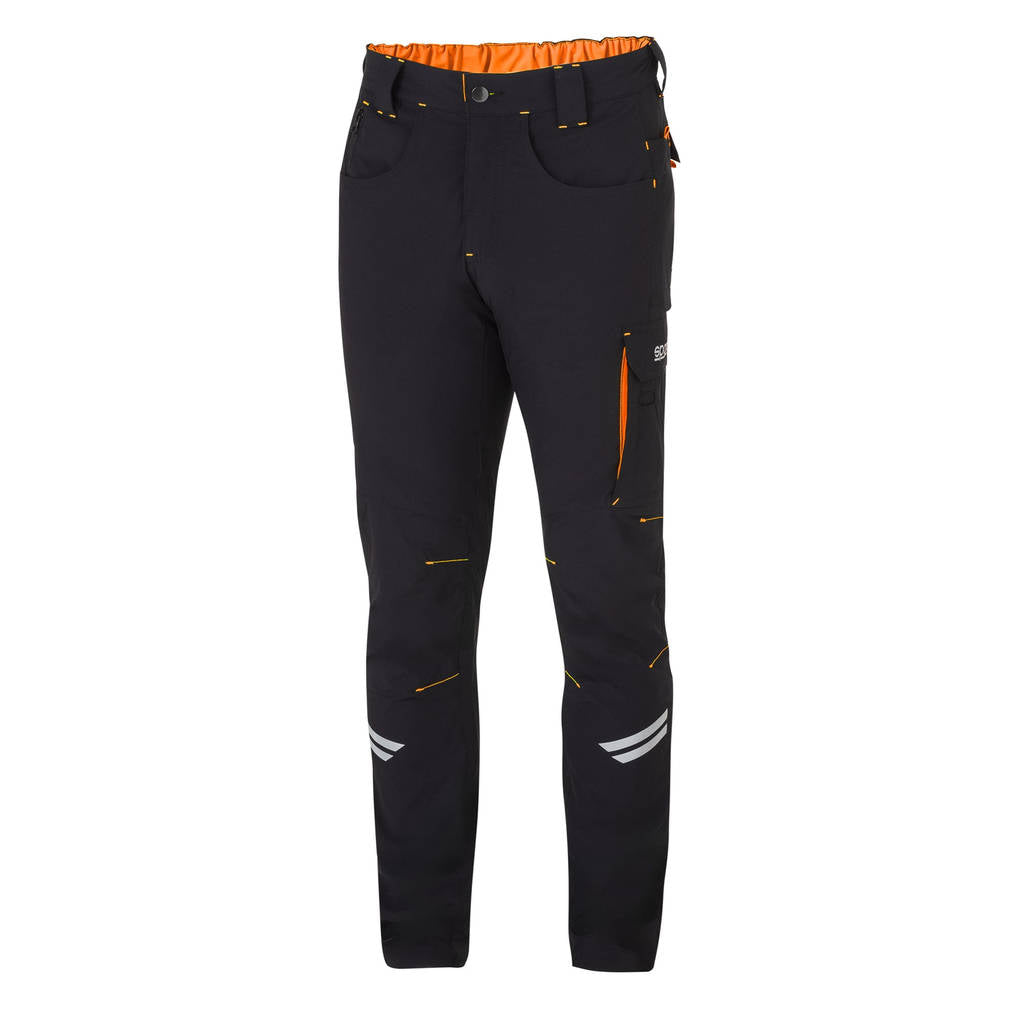 SPARCO 02425NRAF1S Mechanic's tech light trousers TW black/orange S Photo-0 