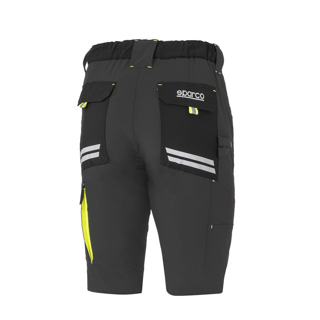SPARCO 02428GSGF3L Mechanic's tech light shorts TW grey/yellow L Photo-1 