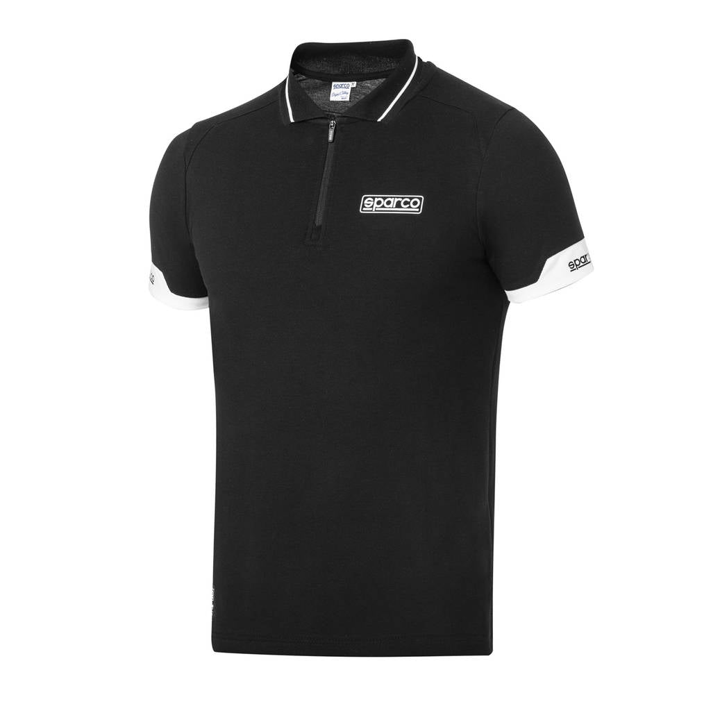 SPARCO 013036NR3L Polo zip black L Photo-0 