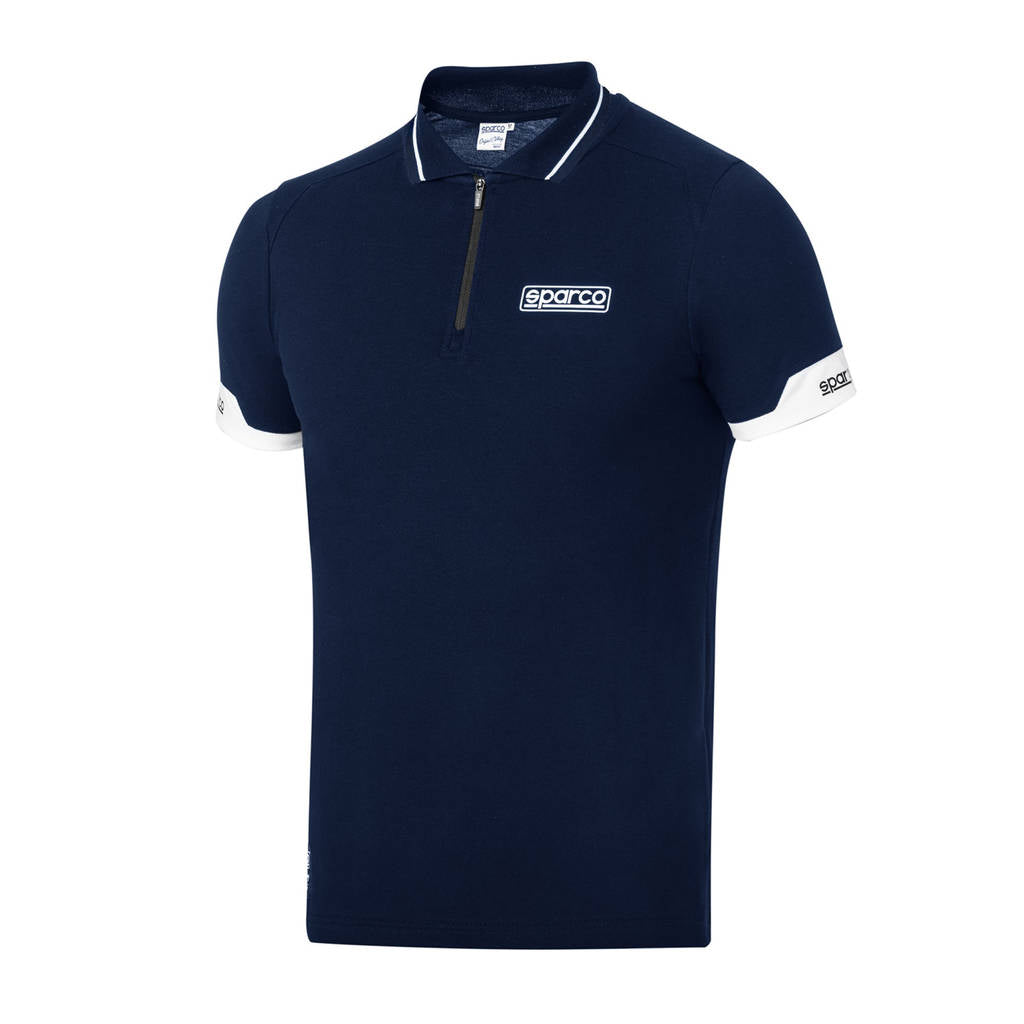 SPARCO 013036BM6XXX Polo zip navy blue 3XL Photo-0 