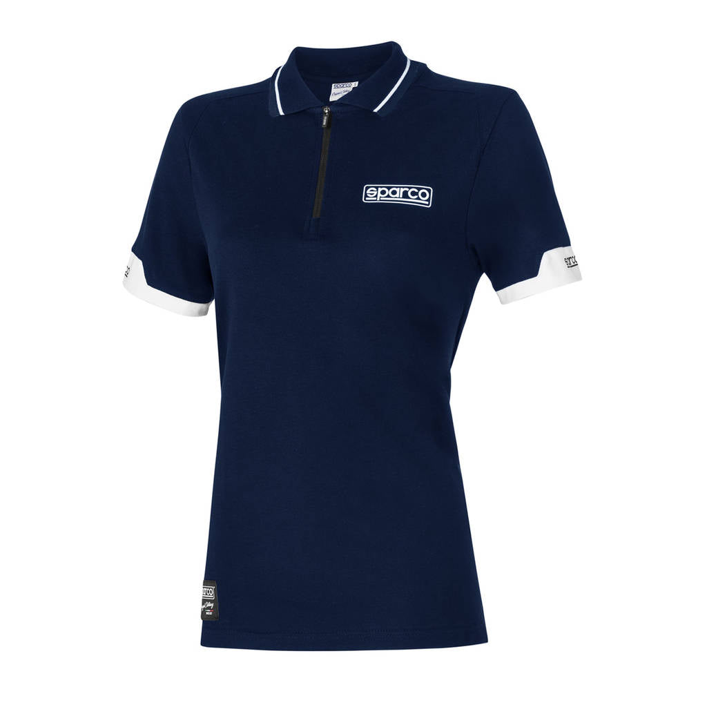SPARCO 013036LBM1S Polo zip lady navy blue S Photo-0 