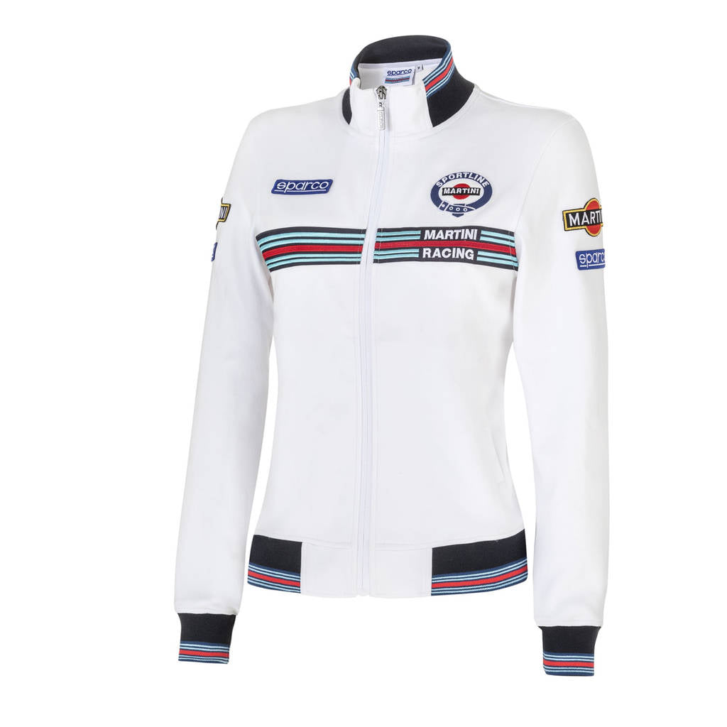 SPARCO 013033MRBI3L Full zip sweatshirt MARTINI RACING LADY white L Photo-0 