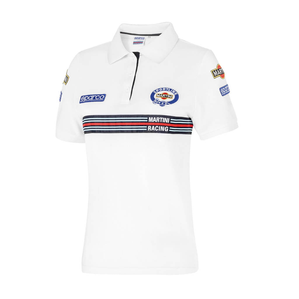 SPARCO 013034MRBI3L Polo replica MARTINI RACING lady white L Photo-0 