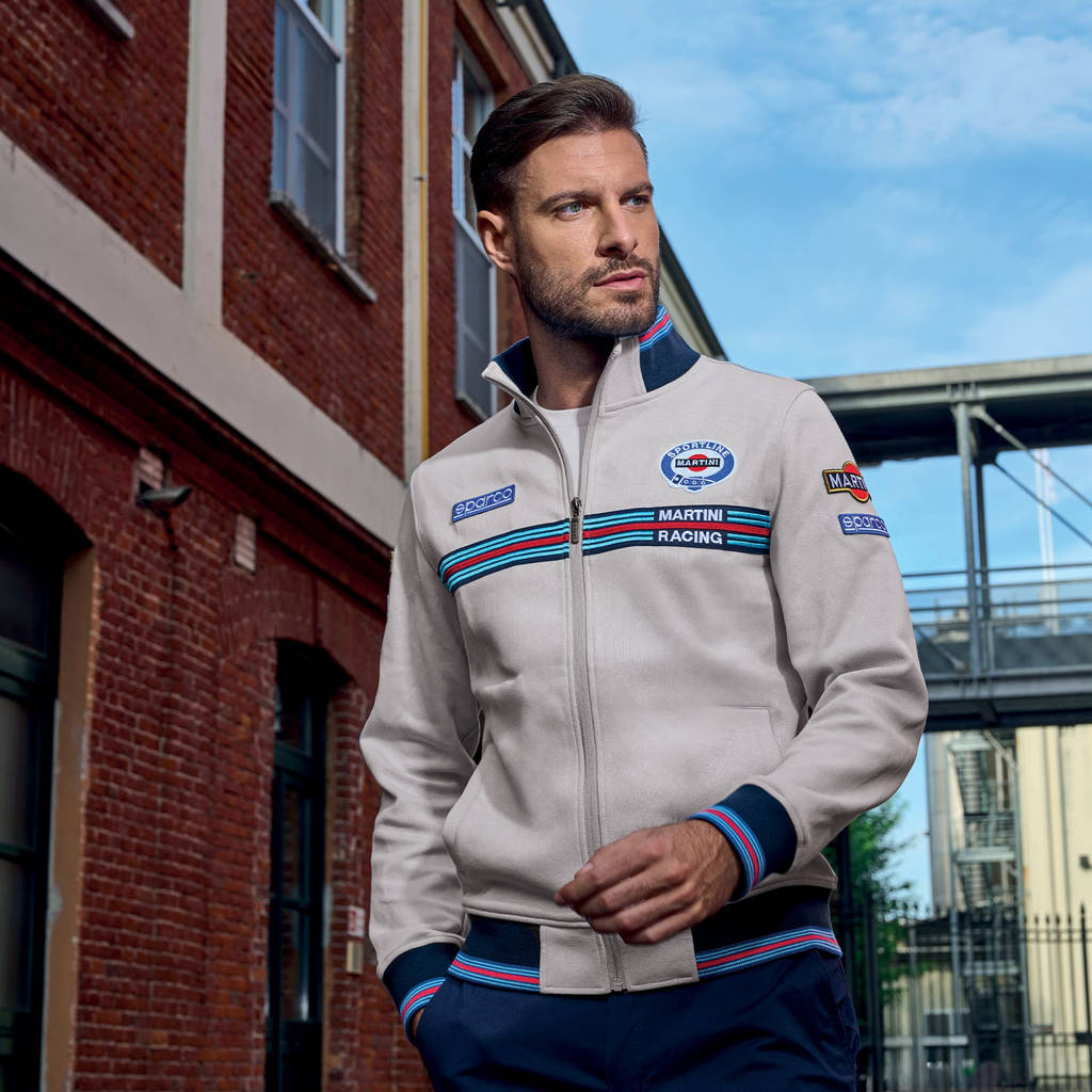 SPARCO 01278MRGR0XS Full zip sweatshirt MARTINI RACING grey XS Photo-2 