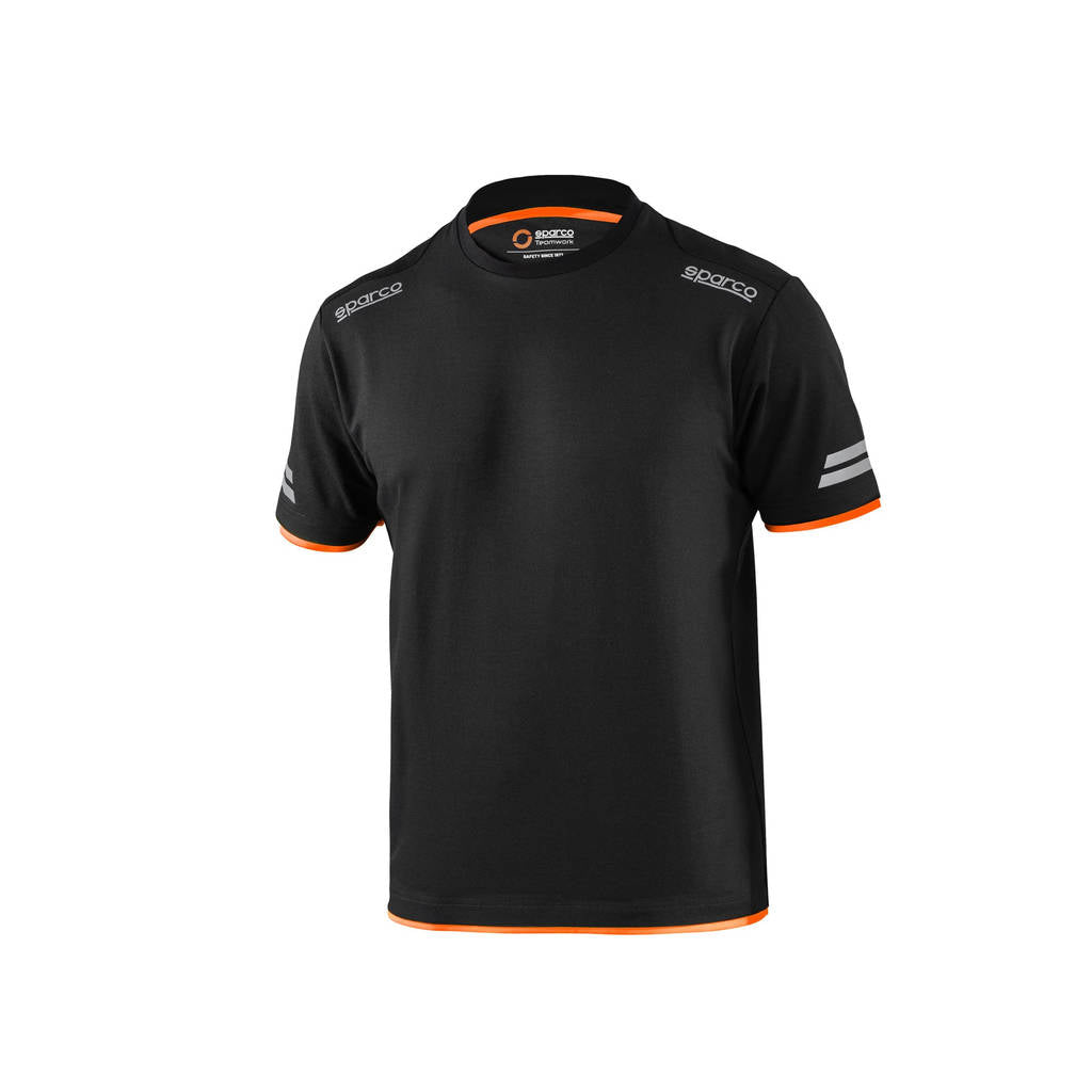 SPARCO 02416NRAF2M Mechanic's tech T-shirt TW black/orange M Photo-0 