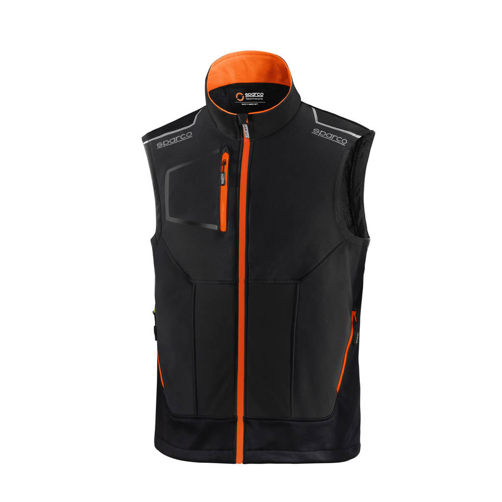 SPARCO 02419NRAF5XXL Mechanic's tech Light vest TW black/orange 2XL Photo-0 