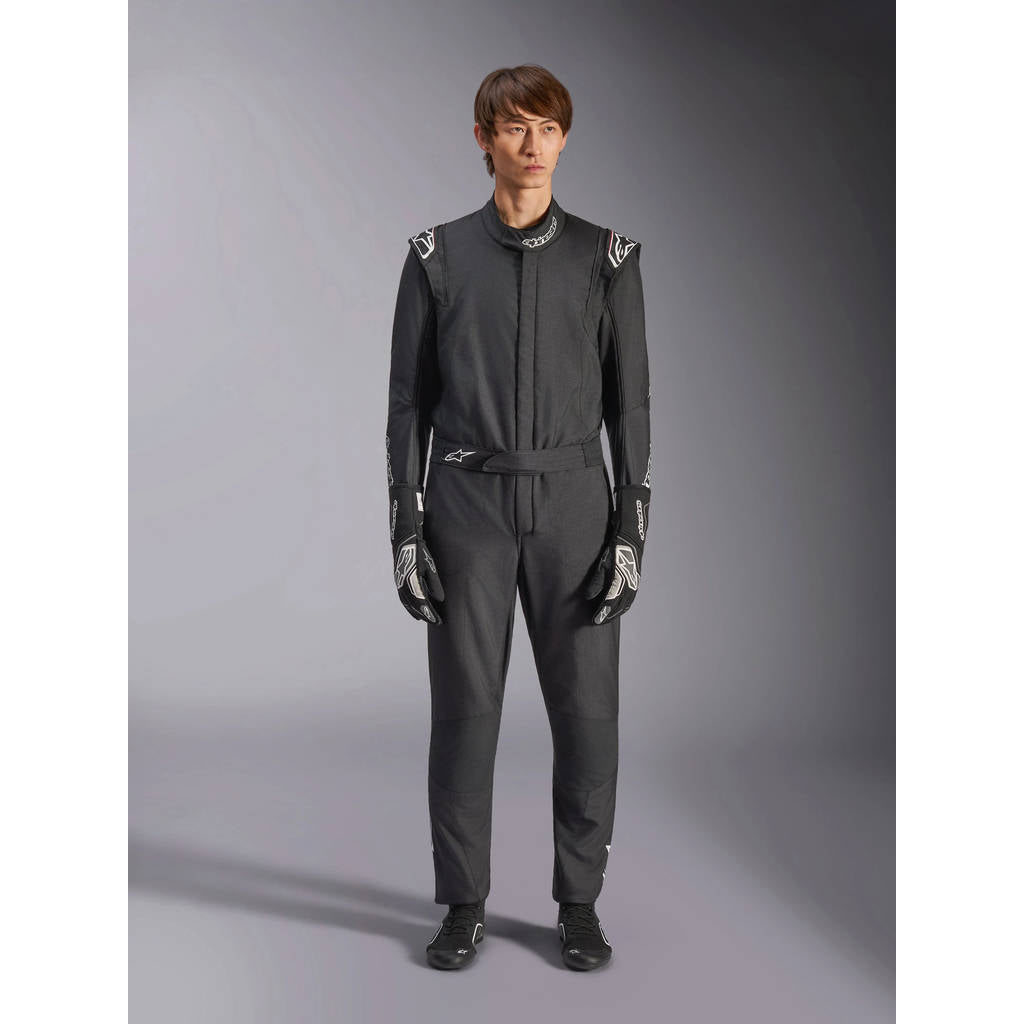 ALPINESTARS 3354024_12_46 Gp tech v4 suit FIA - black white, Size 46 Photo-0 