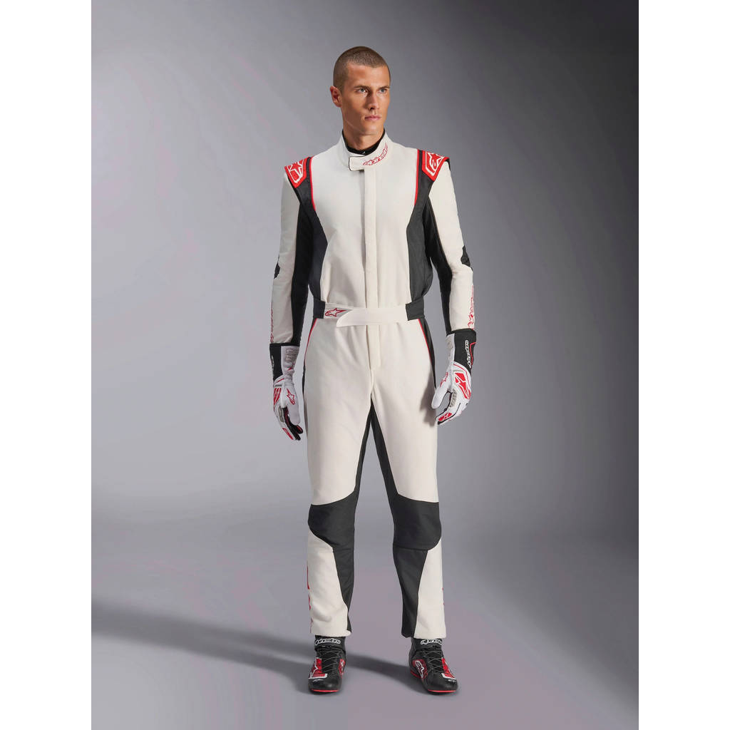 ALPINESTARS 3354024_213_56 Gp tech v4 suit FIA - white black red, Size 56 Photo-0 
