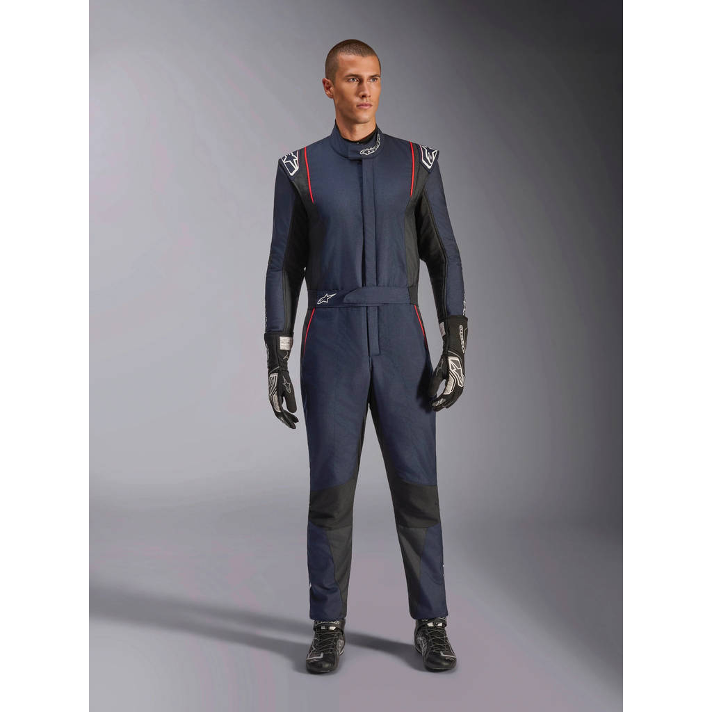 ALPINESTARS 3354024_7081_58 Gp tech v4 suit FIA - blue navy black red, Size 58 Photo-0 