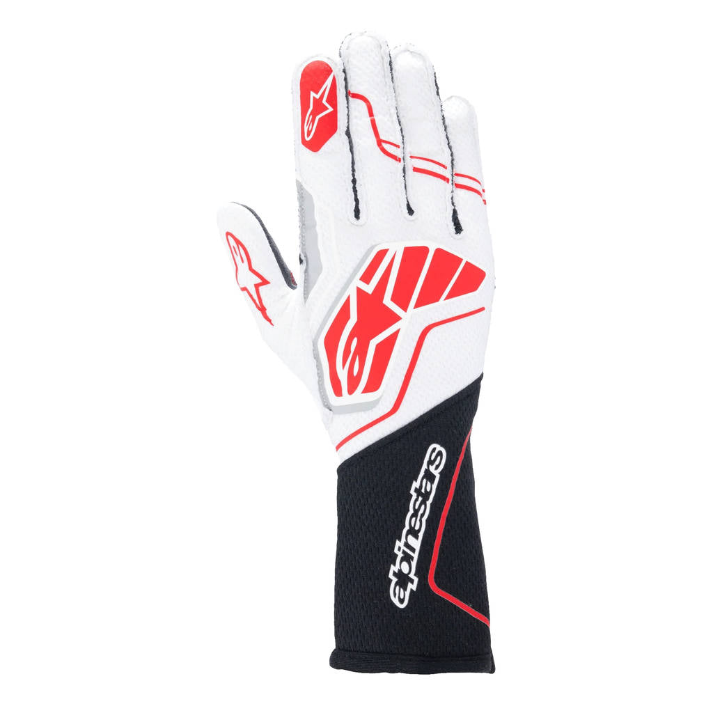 ALPINESTARS 3550224_123_M Tech-1 zx v4 gloves FIA/SFI - Black white red, Size M Photo-0 