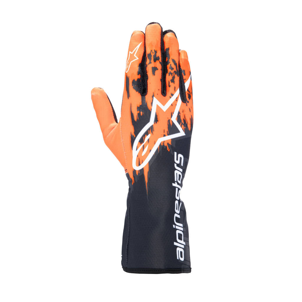 ALPINESTARS 3551724_134_S Tech-1 k v3 gloves - black orange white, Size S Photo-0 