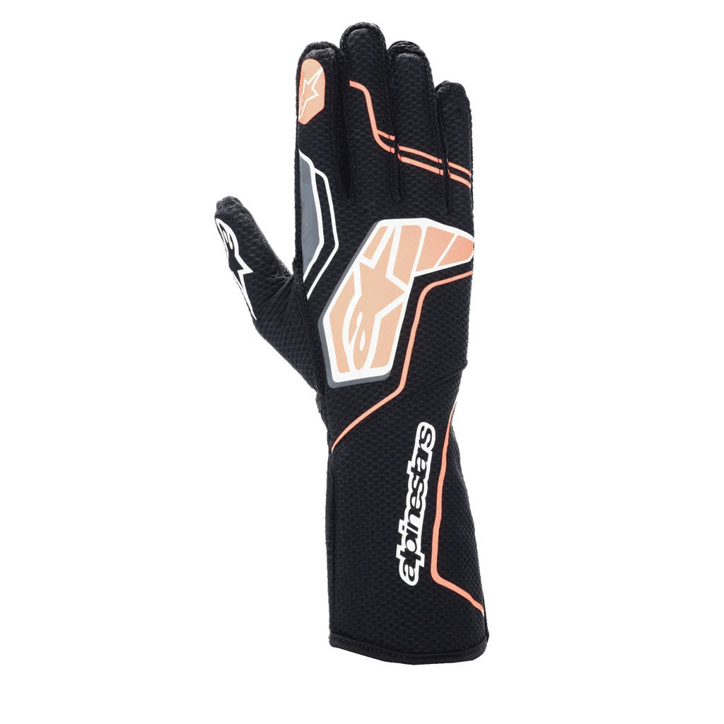 ALPINESTARS 3551824_156_S Tech-1 kx v4 gloves - Black orange fluo, Size S Photo-0 