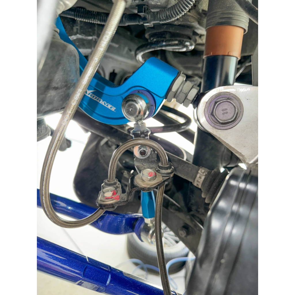 HARDRACE Q1244 Rear camber arm + stab.Link kit (harden rubber) - 4pcs/set for LEXUS RX 22+ Photo-1 