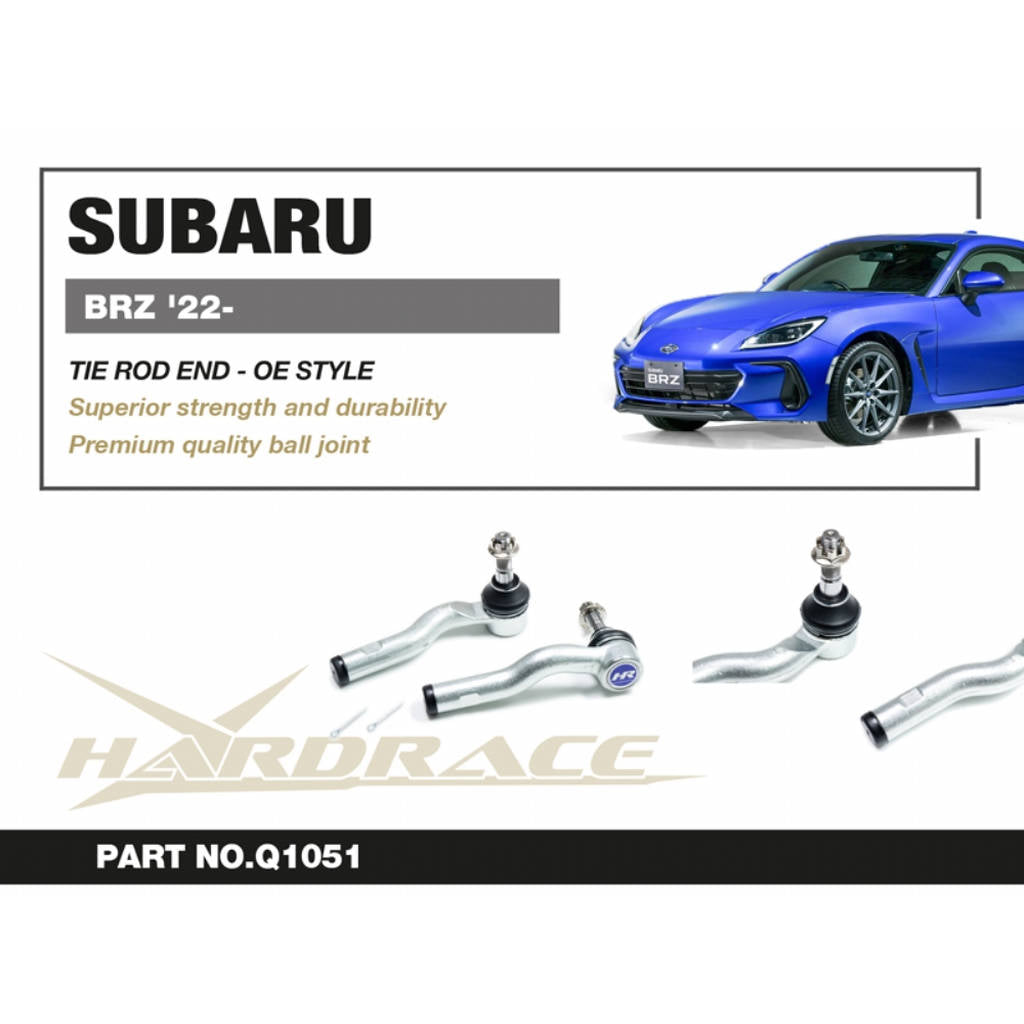 HARDRACE Q1051 Tie Rod End (OE STYLE) - 2PCS / SET for SUBARU BRZ '22- Photo-1 