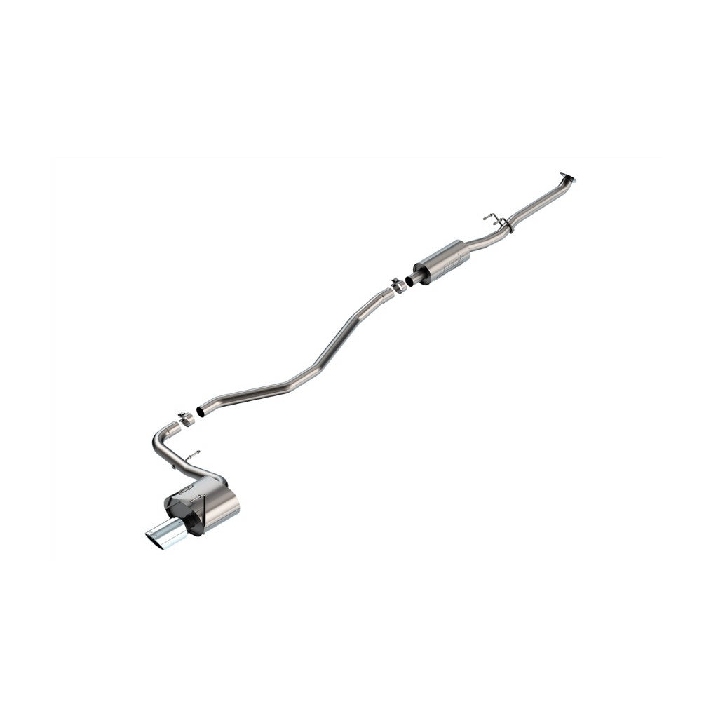 BORLA 140941 Exhaust system Cat-Back S-Type 2.25" S RD RL AC R TIP 4.50" RD X 10.00" Bright chrome for HONDA Civic Sport 2024 Photo-0 