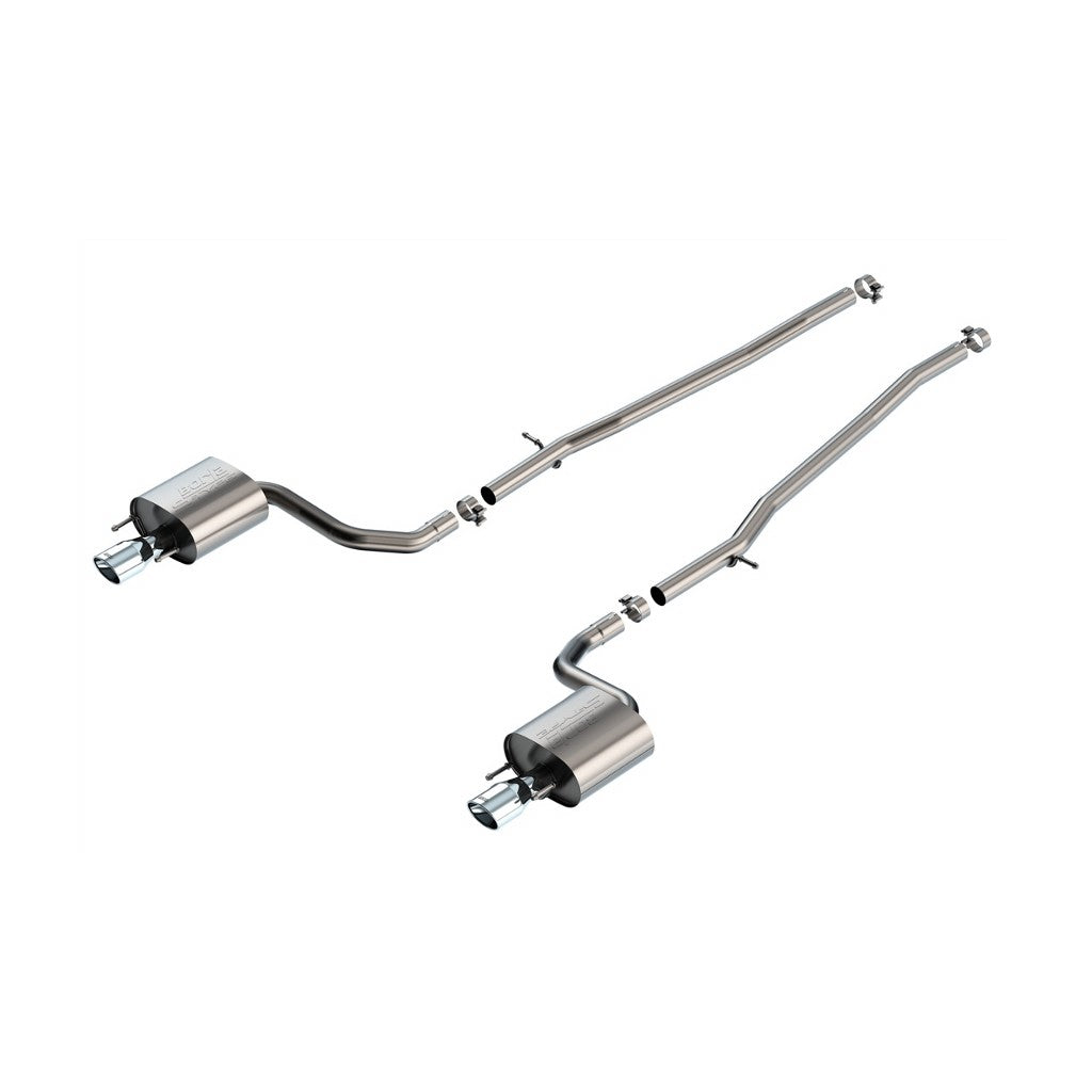 BORLA 140956 Exhaust system Cat-Back S-Type 2.25" S OV RL AC SR TIP: 4.25" X 3.50" OV X 6.95" Polished T-304 Stainless Steel for LEXUS IS200T 2016-2017 /IS300 2018-2024 Photo-0 