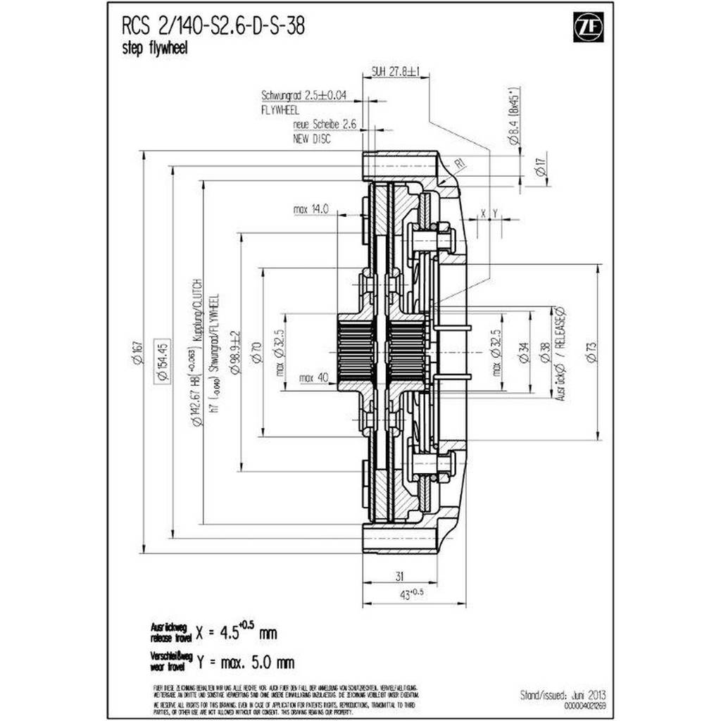 SACHS PERFORMANCE 003072000296 Clutch Housing RCS 140 Photo-1 