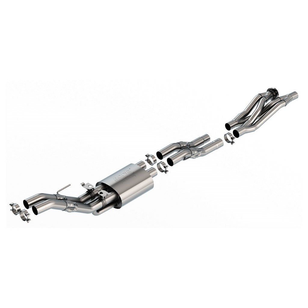 BORLA 60737 Mid-section of exhaust system ATAK for FORD F-150 Raptor R 5.2L V8 SC AT 4WD 4DR CC SB 145.4" WB 2023-2024 Photo-0 