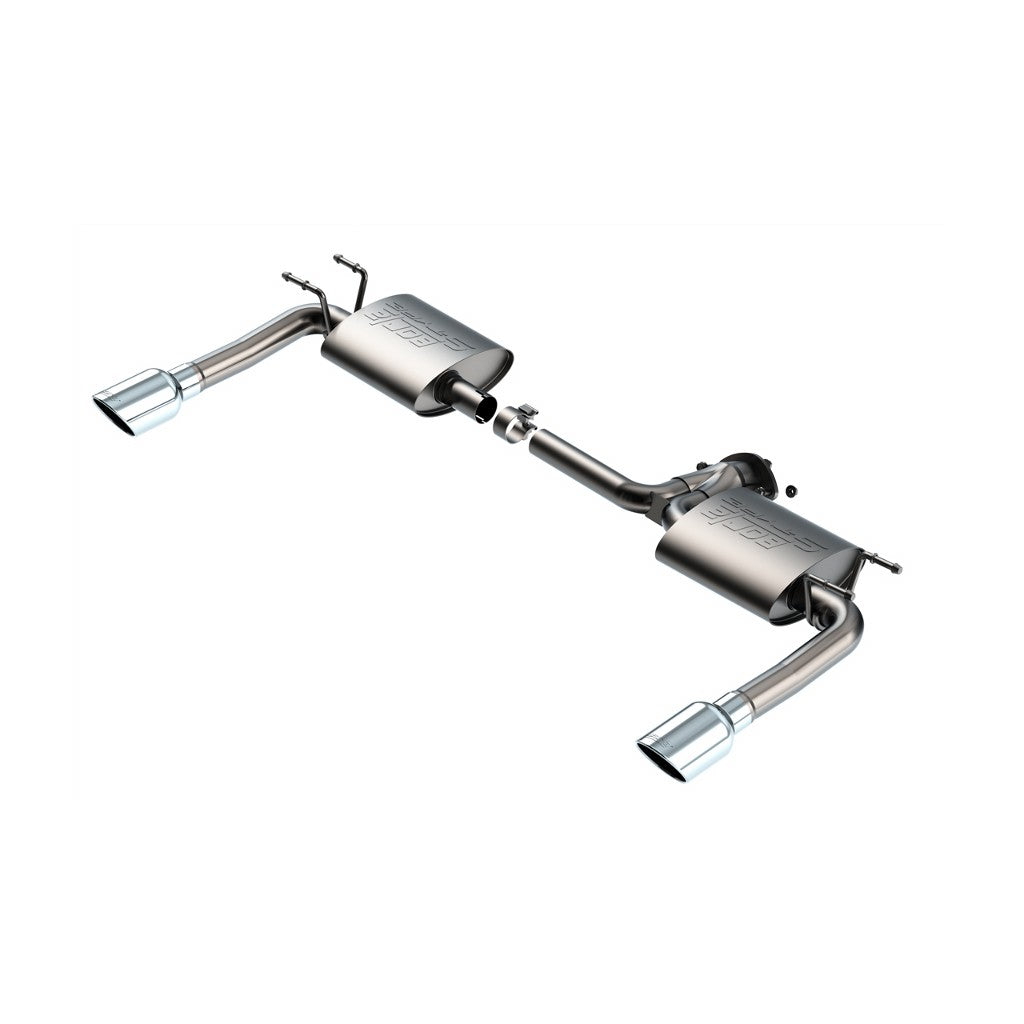 BORLA 11982 Exhaust system Axle-Back 2.25", 2" S-TYPE S RD RL AC SR Tip: 4" RD X 8" for MAZDA 3 2.5L 4 Cyl 2019-2023 Photo-0 