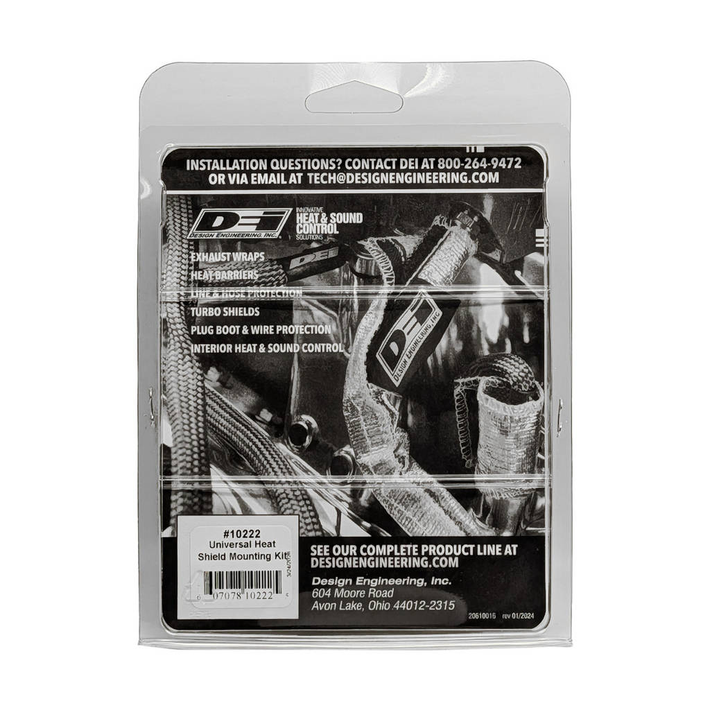Design Engineering (DEI) 10222 Heat shield mounting kit Stainless steel Universal Photo-2 