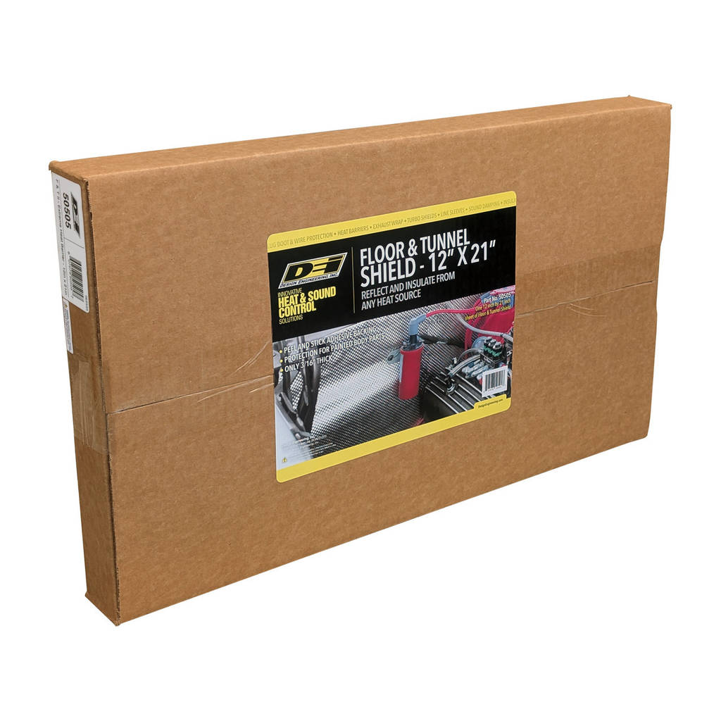 Design Engineering (DEI) 50505 Floor and tunnel shield II 12in x 21in With Adhesive Photo-1 