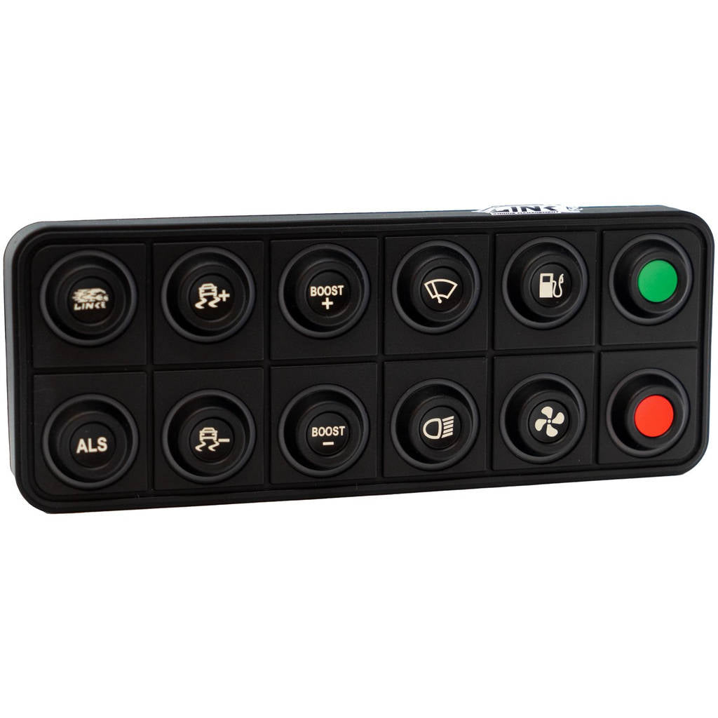 Link ECU 101-0239 12 key (2x6) CAN Keypad with interchangeable 15mm inserts (sold separately) Photo-2 