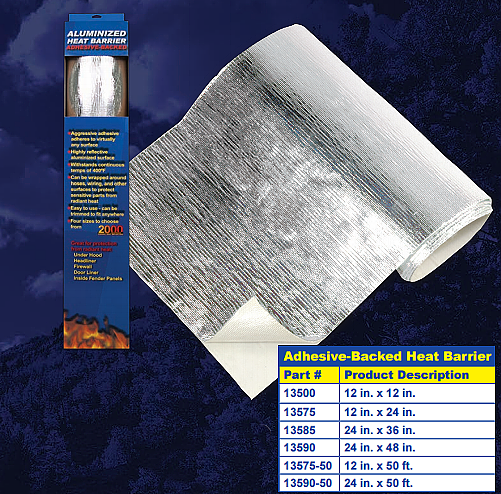 THERMO-TEC 13500 Adhesive Backed Heat Barrier 12 in x 12 in. Photo-0 