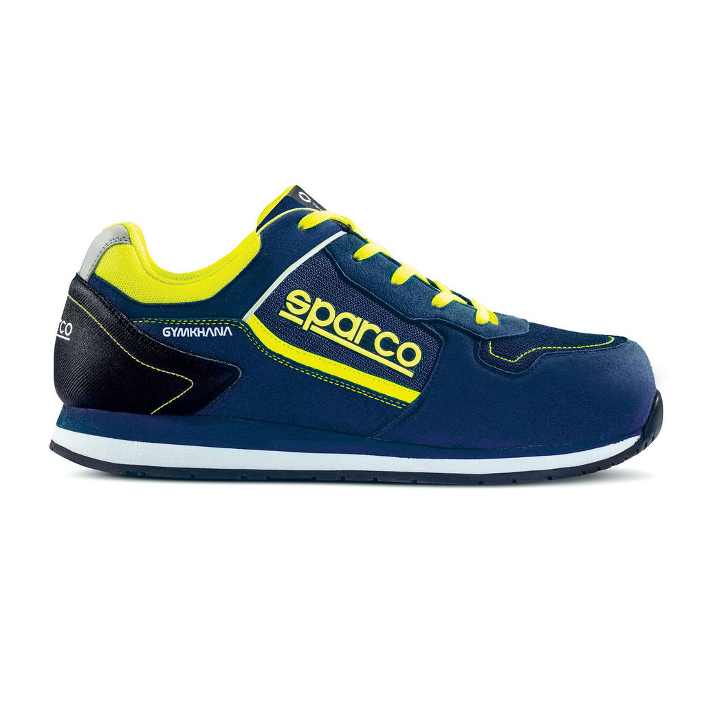 SPARCO 0752737BMGF Shoes Gymkhana Dani S1P blue marine/yellow fluo 37 Photo-1 