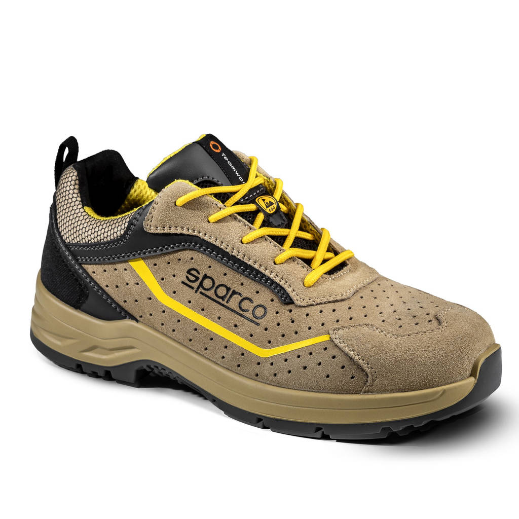 SPARCO 0753845TAGI Shoes Indy Colton S1P ESD Tan/Yellow 45 Photo-0 