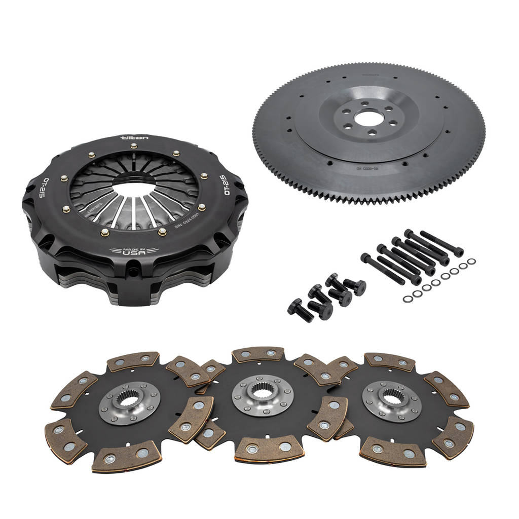 TILTON 58-3304 3-Disc Cerametallic Clutch kit OT-215 for CHEVY LS (6-Bolt), 8.5", 26-SPL Photo-0 