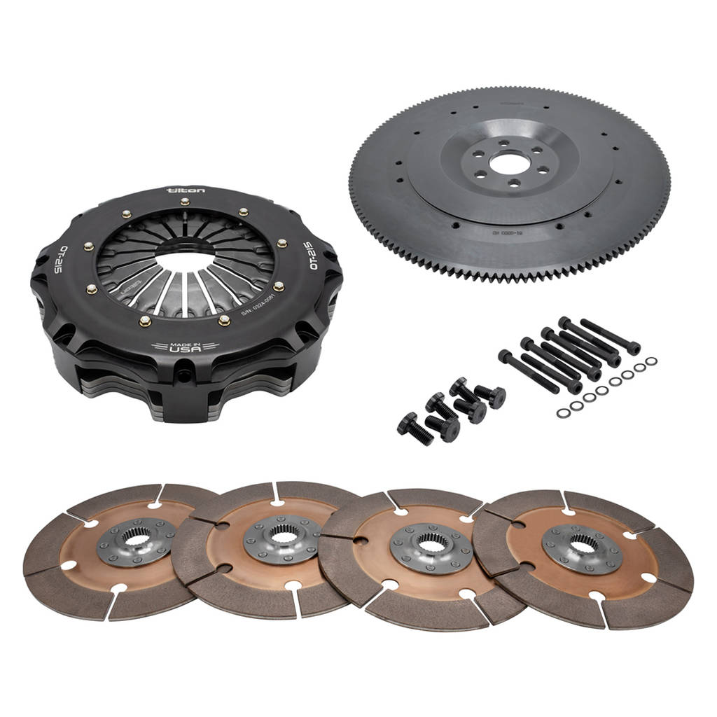 TILTON 58-4401 4-Disc MetalIic Clutch kit OT-215 for FORD MOD (8-Bolt), 8.5", 26-SPL Photo-0 