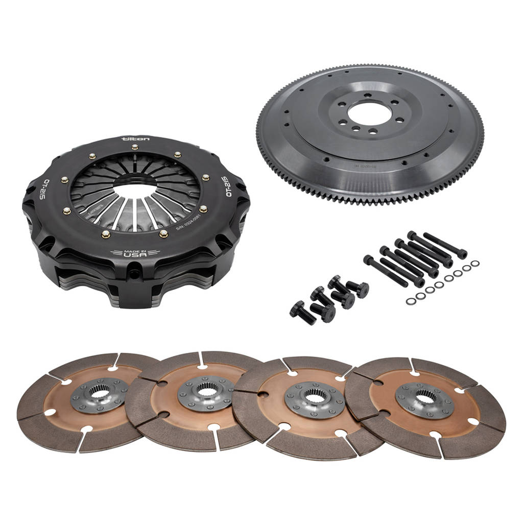 TILTON 58-4402 4-Disc MetalIic Clutch kit OT-215 for CHEVY V8 (Early), 8.5", 26-SPL Photo-0 