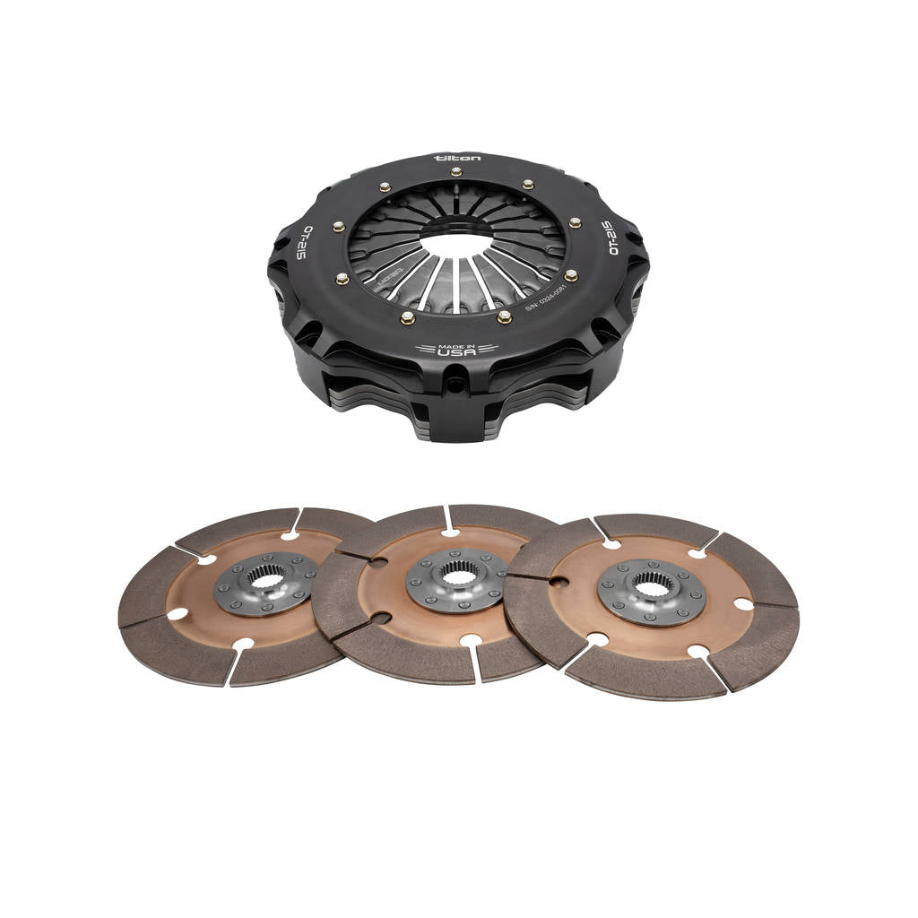 TILTON 68-003UG Clutch Assy OT-215, 8.5" 3-PLate Metallic (Less Discs) Photo-0 
