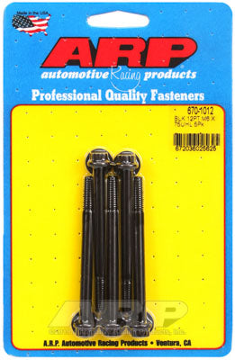 ARP 670-1012 Metric Thread Bolt Kit M6 x 1.00 x 75 12pt black oxide bolts Photo-0 