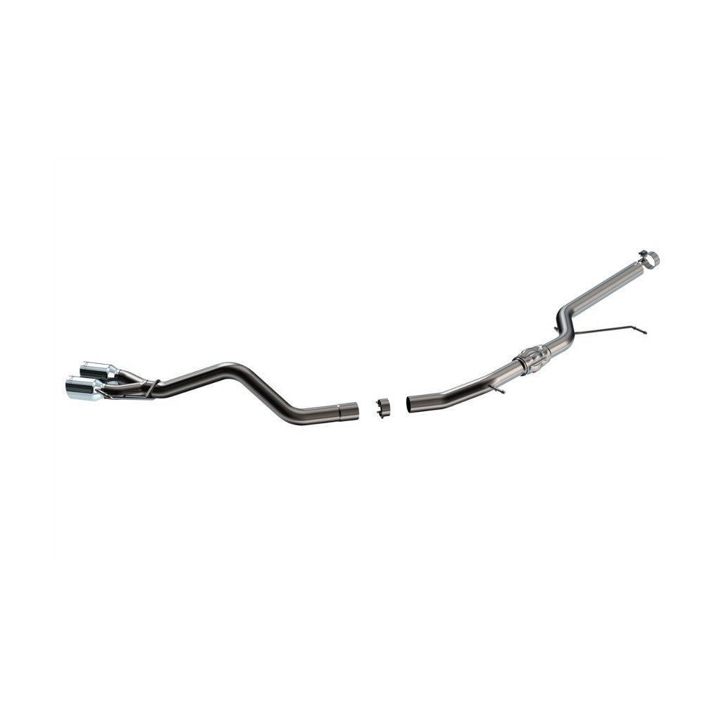 BORLA 140948 Exhaust system Cat-back S-Type 2.50" D S RD RL AC S Tip: 3.50" RD X 6.00" Chrome for FORD Maverick Tremor 2023-2024 Photo-0 