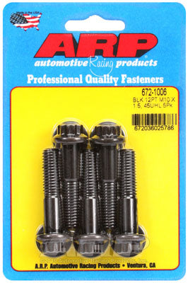 ARP 672-1006 Metric Thread Bolt Kit M10 x 1.50 x 45 12pt black oxide bolts Photo-0 