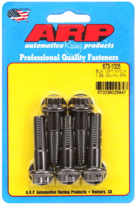 ARP 673-1005 Metric Thread Bolt Kit M10 x 1.25 x 40 12pt black oxide bolts Photo-0 