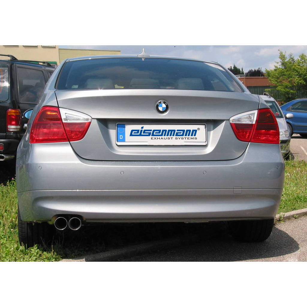 EISENMANN B5325.20762_330I_TOUR Rear Muffler Race 2 x 76 mm for BMW 3 (E90 / E91) 330i Touring Photo-0 