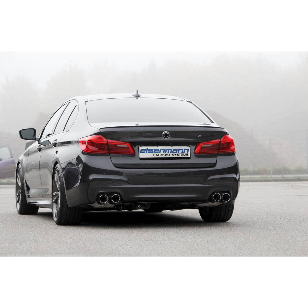 EISENMANN B5459.00904.12 Rear Muffler Sport 4 x 90 mm Aluminum Black Anodized for BMW 5 (G30) M550i xDrive Sedan Photo-2 