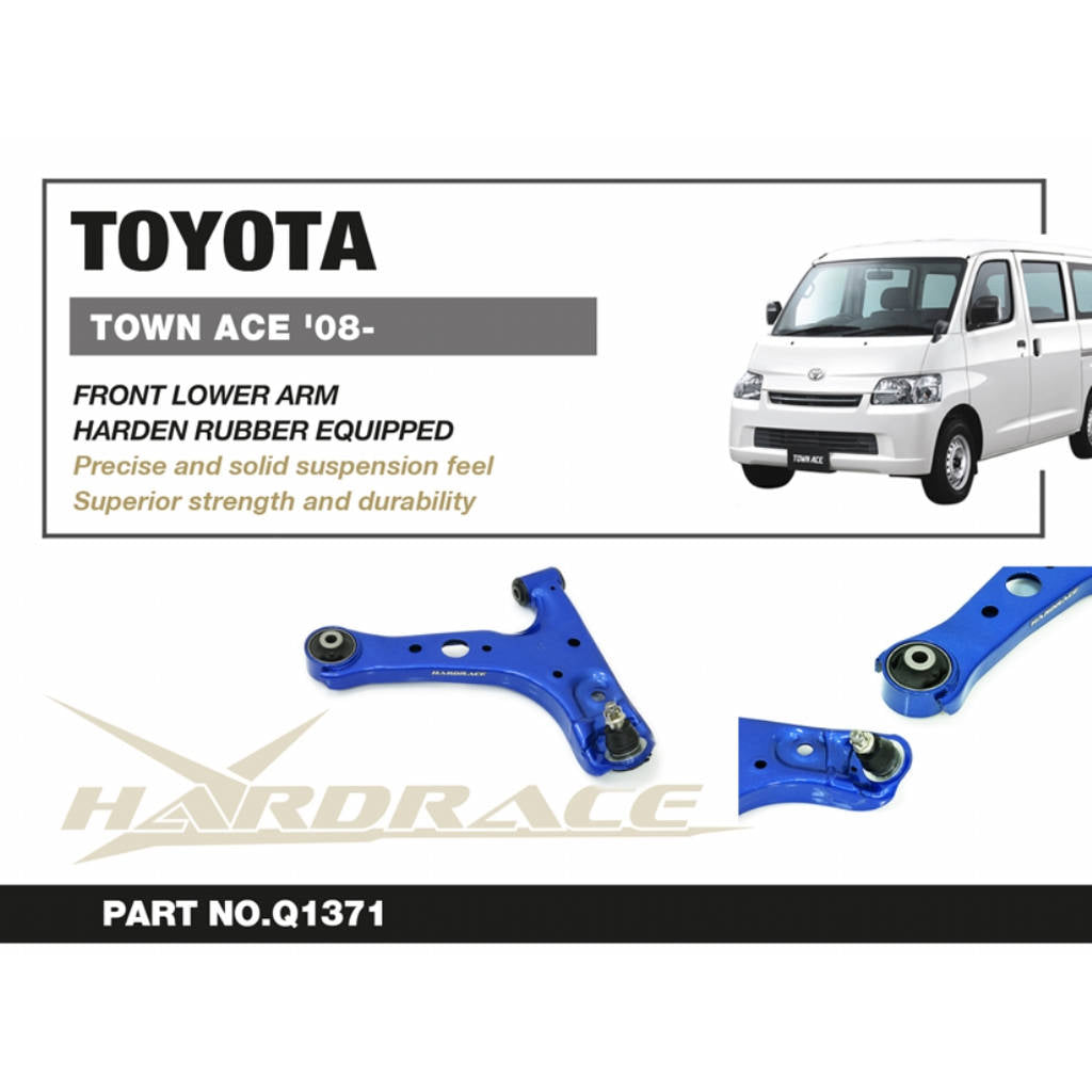 HARDRACE Q1371 Front Lower Control Arm for TOYOTA Townace / DAIHATSU Granmax 2008- Photo-1 