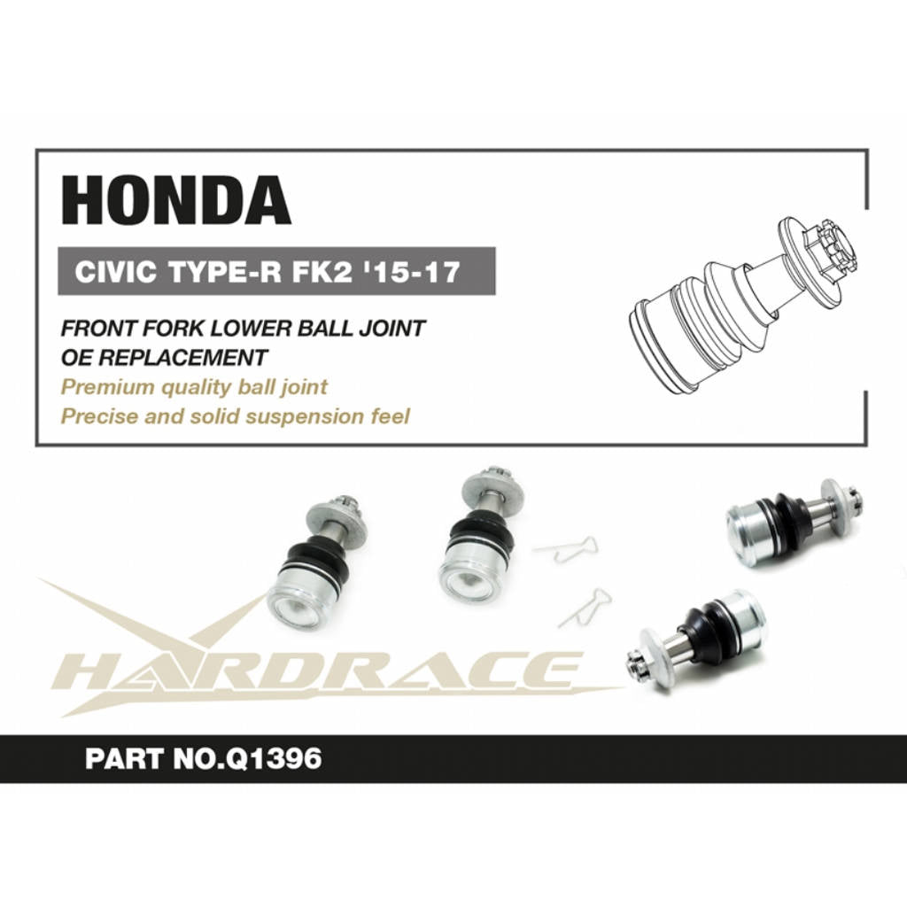 HARDRACE Q1396 Front Lower Ball Joint for HONDA Civic Type-R (FK2) 2015-2017 Photo-1 