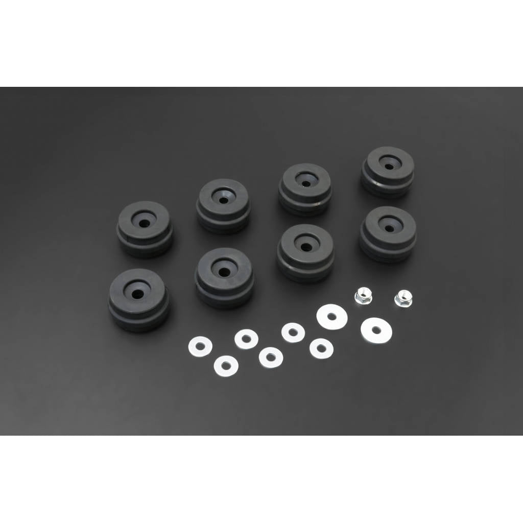 HARDRACE Q1454 Reinforced Body Mount Bushing Kit 8pcs for SUZUKI Jimny 2018+ Photo-0 