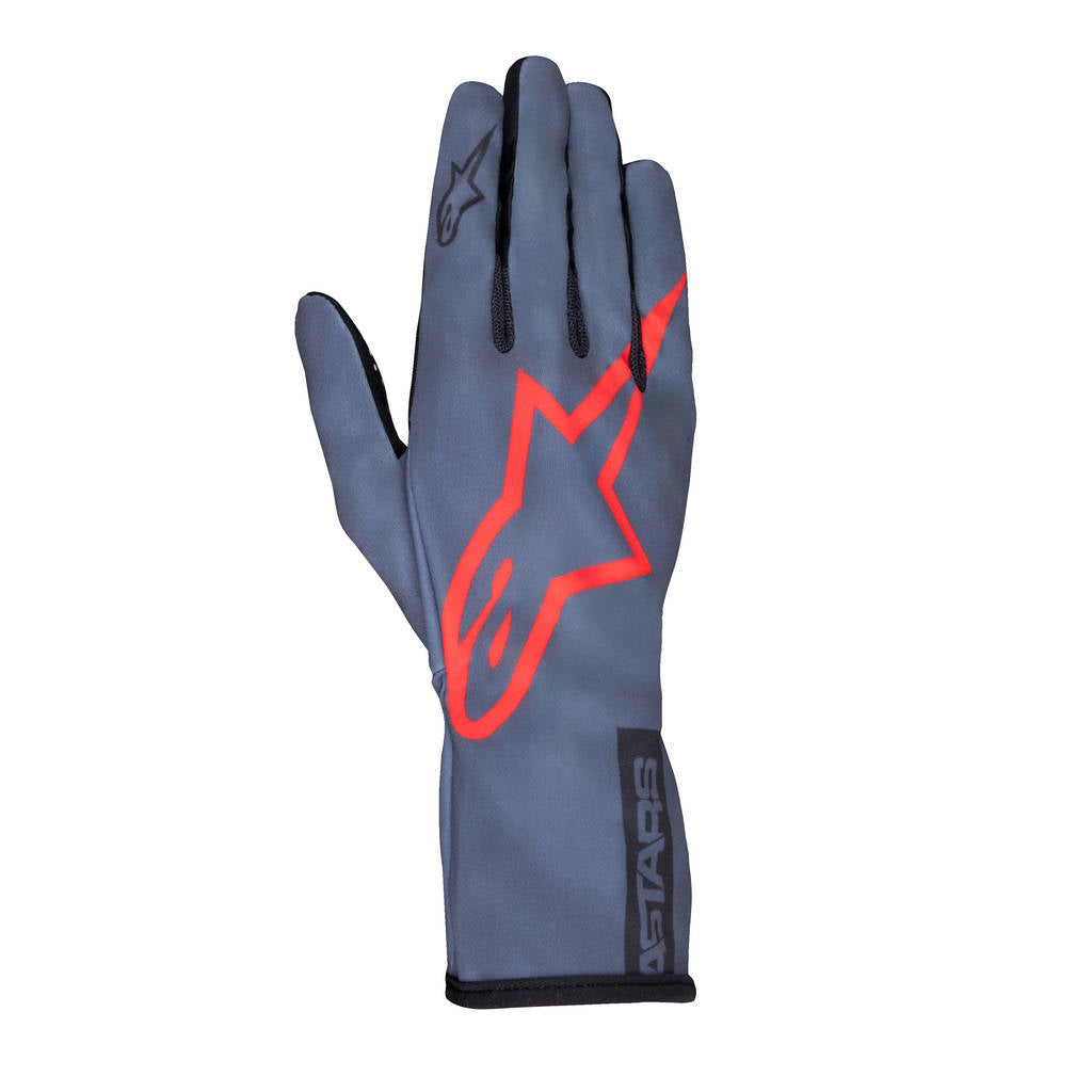 ALPINESTARS 3550625-9152-XL Gloves for Karting Tech-1 K Race V2, Asphalt / Red / Charcoal, Size XL Photo-0 